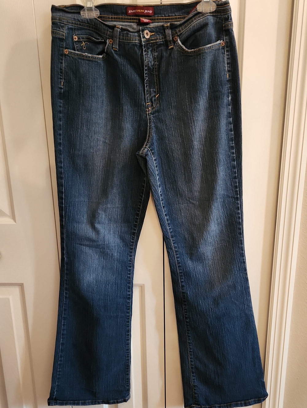 Jones Wear Dark Blue Boot Cut Jeans, Size 12